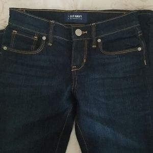 Old Navy Girls boot cut blue jeans
